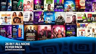🎨 26 in 1 Ultimate Flyer Design Bundle Pack .🖌️ 100% Editable PSD Templates. Don&rsquo;t Miss Out! 💡