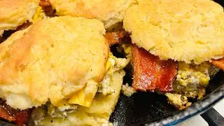 Buttermilk biscuits with Bacon,Egg and Cheese 