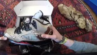 Supreme x Air Jordan 5 Desert Camo Unboxing