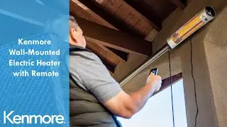 Kenmore Wall Mounted Electric Patio Heater with Remote