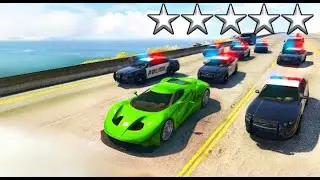 GTA V Wanted Level Escape Challenge | Full Chaos!