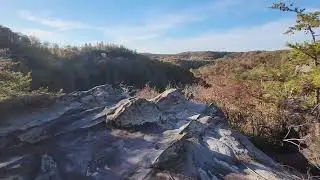 Overlook at Pogue Creek Canyon in Autumn