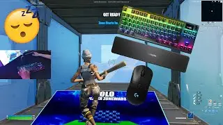 Fortnite ZoneWars ASMR 😴 Sleepy Apex Pro TKL Sounds Smooth 240FPS Gameplay🏆