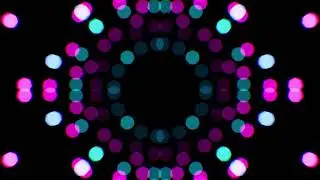 Neon Light Bokeh Particles Loop 4K