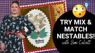 Large Topper CARD using the NEW Creative Craft Products Mix n Match Nestables