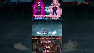 GOKU BLACK SSJ ROSE EVOLUTION VS VEGETA BLACK #mugen #animemovies #jumpforcemugen