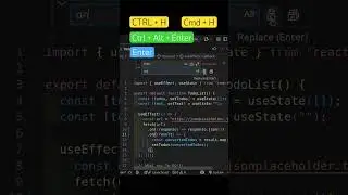 VS Code: Быстрый поиск и замена (Ctrl+H) Find & Replace