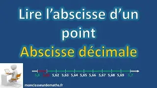 Lire l'abscisse (décimale) d'un point