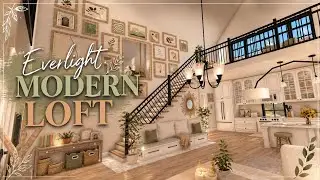 Everlight Modern Loft House (Interior Only) | Bloxburg Speed Build | Price Value 95K