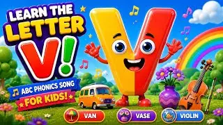 Learn the Letter V | ABC Phonics Song for Kids | TheSmartyTreehouse