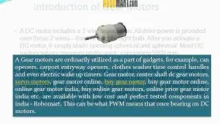 Center Shaft DC Gear Motors | Robomart