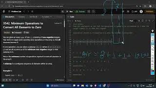 3542. Minimum Operations to Convert All Elements to Zero | Leetcode | Biweekly Contest 156