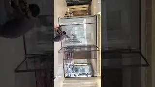 #slim profile partition #16&times;45 profile sliding door #syncro #telescopic #slim profile window