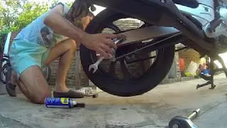 Cambiando freno trasero: Yamaha ys 250