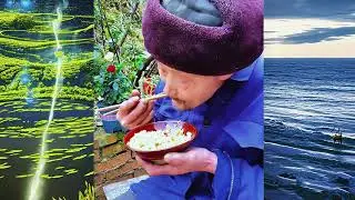 This season's must eat hand pulled cabbage is sour and spicy, appetizing.#countryside #country #fyp