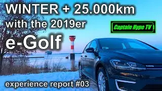 25.000km and driving in winter with our VW e-GOLF - experience report  #03