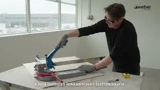 Weber /Sisustajan valinta -  kuivan tilan lattian laatoitus