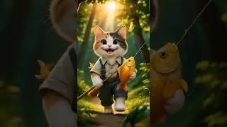 Kitty Goes Fishing! 🎣🐟 | Cook & Nap Adventure | Fun Cartoon for Kids