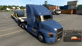 American Truck Simulator Gameplay | Aircraft Engine Delivery Truck Driving | ATS Truck