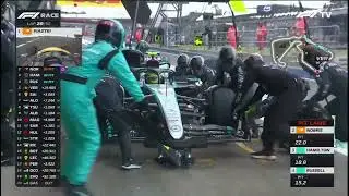 MERCEDES DOUBLE PITSTOP&nbsp;| 2024 Silverstone GP&nbsp;#f1 #hamilton #pitstop&nbsp;#silverstone