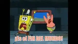 It's the end of the world SpongeBob run scream go Patrick