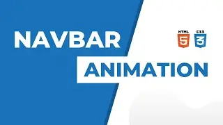 Navbar using html and css | Navbar css tutorial | Navbar css animation