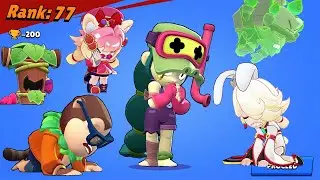 Все 94 бойца + все анимации проигрыша скинов | Транкс, Алли в Brawl Stars