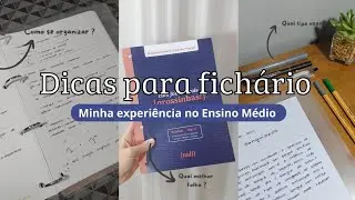 Dicas para Fichário 2025 + minha experiência no ensino médio , Realmente compensa ? 📔✏️📎