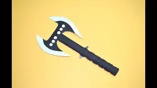 как сделать из бумаги боевой топор - метательный топор
