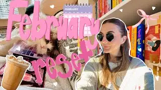 february reset 💌🏹🍰 | adjusting to 2025, notion tour, book journaling, organizing my life