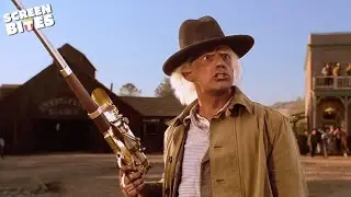 Doc Brown Rescues Marty From Bandits | Back to the Future Part III (1990) | Screen Bites