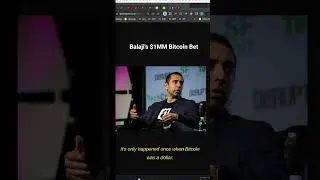 Can Balaji S. Srinivasan Make $1MM in Bitcoin in Just 90 Days? #shorts