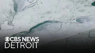 100-mile crack forms in Lake Erie ice
