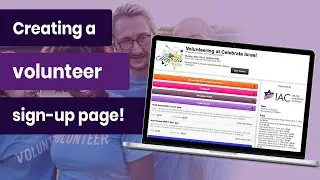 How to create a volunteer sign-up page with Purplepass!