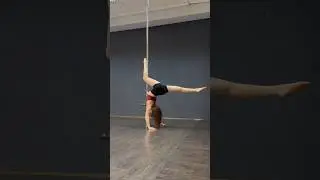 One of my favorite combos with handstands✨#pole #poledance #poleshape #poledancer