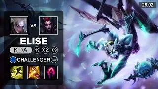 Elise vs Diana Jungle - EUW Challenger - Patch 26.02 Season 16
