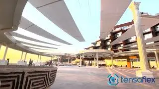 Kusadası Von Hotel Retractable Shading with Sailamor Sail Shade Systems