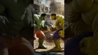 Hulk vs Hulk #Hulk #hulkvshulk #hulkvskong #fightscene #animation #viral #bigfight #dangerous #short