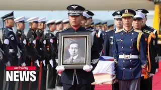 Korean Independence activist Hwang Ki-hwan's remains returned to S. Korea from the U.S.