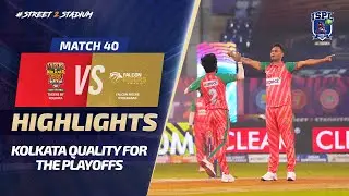 ISPL Season 3 - Match 40: Tiigers of Kolkata defeat Falcon Risers & qualify for the playoffs!