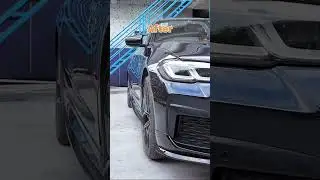 Какая разница после установки 10-миллиметровых колесных проставок на ваш BMW G30? #bonoss #bmwg30