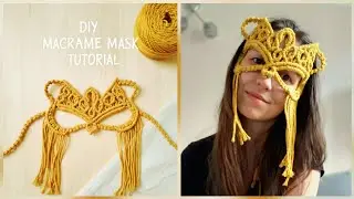 DIY Macrame Mask for Carnival, Festival, Halloween, or Just Creeping Out the Neighbors.