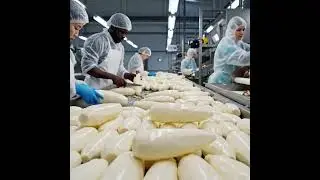 Turning Sweet Potato into Powder 🍠 | Full Factory Process