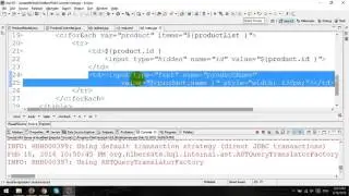 Update Multiple Textbox in JSP Servlet and Hibernate