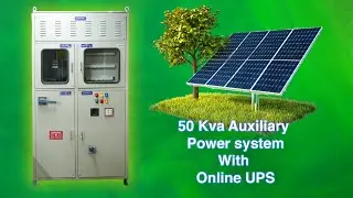 Solar Plant Auxiliary Power: 50kVA Panel & Online UPS Explained | GEESYS Technologies