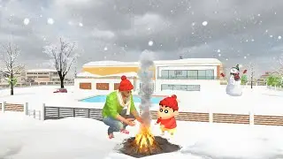 Jack & Shinchan Stuck in Snow Tsunami 😱🥶 in Indian Theft Auto Simulator | New Update 🤩💥