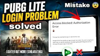 Can't login to PUBG Mobile Lite? Access blocked Authorization error solved ☺️ #pubglite #bgmilite 