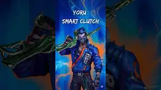 200 IQ Smart Yoru Clutch 🧠💀 | TP + Clone Mind Games | Bind | Valorant #Shorts