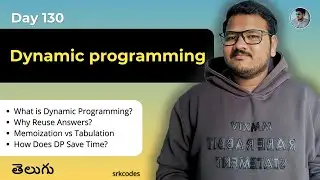 Dynamic Programming Explained in Telugu | Memoization, Tabulation | Fibonacci Example | srkcodes