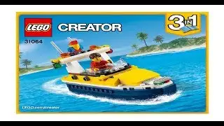 LEGO creator 31064 - BOAT - stop motion, (ЛЕГО CREATOR -3106 - Катер)